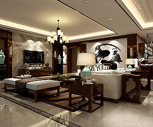 Fashionable avant-garde living room design 28