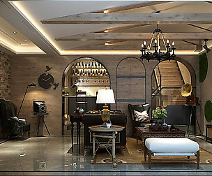 Fashionable avant-garde living room design 30