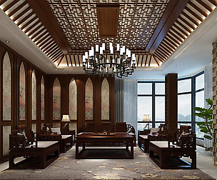 Fashionable avant-garde living room design 32