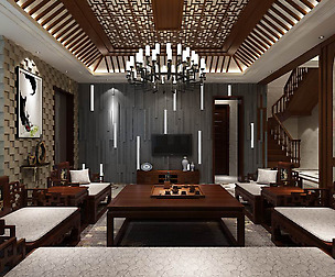 Fashionable avant-garde living room design 33