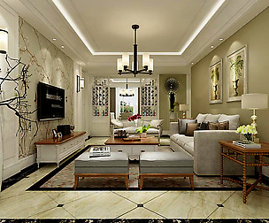 Fashionable avant-garde living room design 36