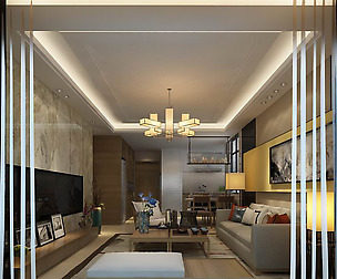 Fashionable avant-garde living room design 41