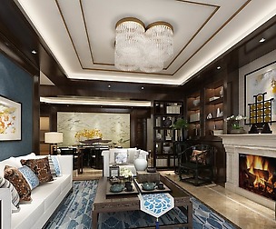 Fashionable avant-garde living room design 47