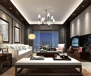 Fashionable avant-garde living room design 52
