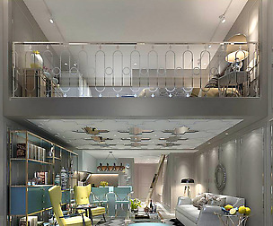 Fashionable avant-garde living room design 53