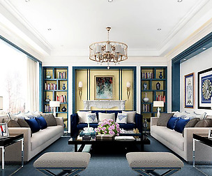 Fashionable avant-garde living room design 63
