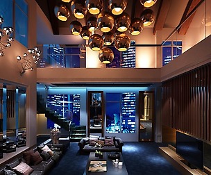 Fashionable avant-garde living room design 64