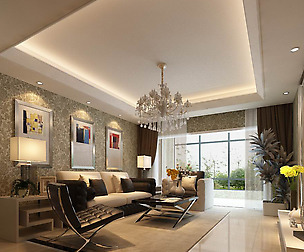Luxury stylish interior living room - 01