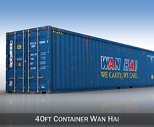 40ft Shipping Container - Wan Hai
