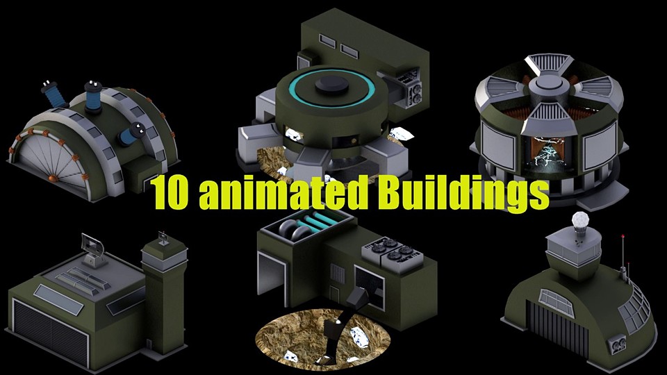 Minimalistic RTS Buildings Pack