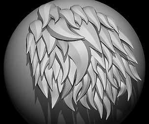 Fur Brush Unwrapped