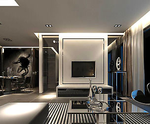 Luxury stylish interior living room - 03