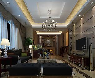 Luxury stylish interior living room - 11