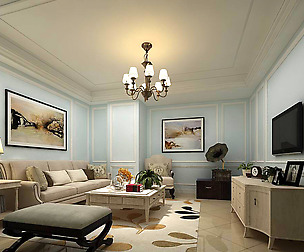Mediterranean style living room 02