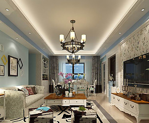Mediterranean style living room 14