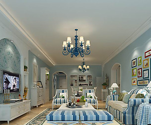 Mediterranean style living room 17