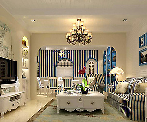 Mediterranean style living room 18