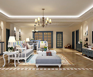Mediterranean style living room 19