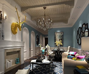 Modern living room design 01