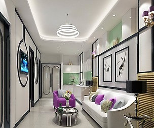 Muslim style living room 01