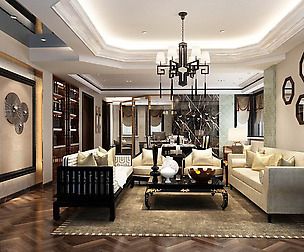 Southeast Asian style living room 06