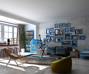 Living Room - Southeast Asian Style -9406