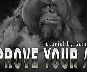 Character from scratch with mixer brush