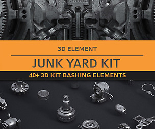 Junk Yard Kit 50+ 3d Elements