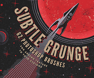 Subtle grunge Photoshop brushes