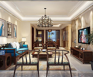 Living Room - Chinese Style - 9431