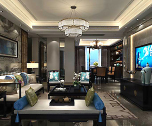 Living Room - Chinese Style - 9438
