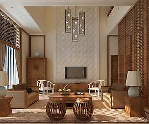 Living Room - Chinese Style - 9464