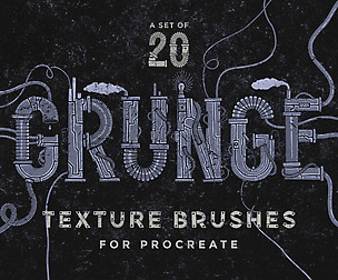 Grunge texture Procreate brushes