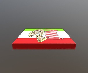 Cartoon Gaming Pizza Box
