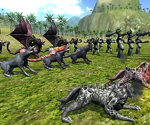 DEMO of Fantasy Monsters with unity3d package