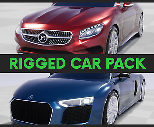 Audi and Mercedes Pack-Rigged Car Models