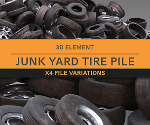 Junk Yard Tire Piles