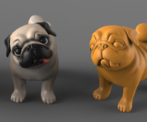 Question Pug 3D print model