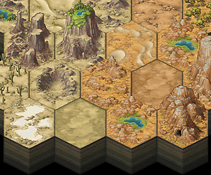 Terrain Hexes: Deserts