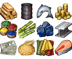 Icons: Strategic Resources & Goods