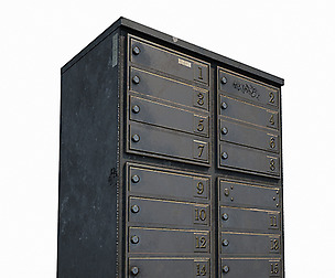 Old Mailbox Low Poly PBR