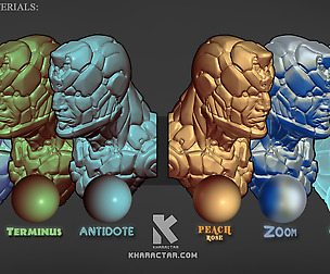 Sculptris Materials (Kharacter Launch set)
