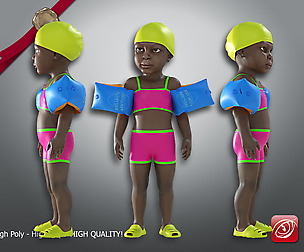 Swimming pool Child Female model AAF 001