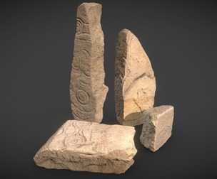 Fantasy Stones with LODs
