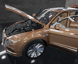 2016 Bentley Bentayga  FBX  3DSMAX  UE4