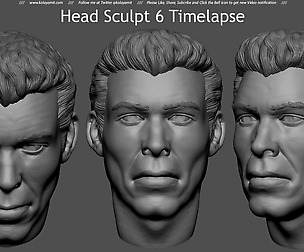 Head Sculpt 6 Timelapse