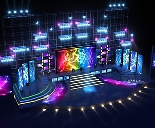 Stage party concert fashion catwalk T station  58