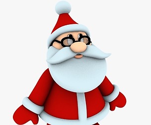 funny santa pose01 christmas 3d print