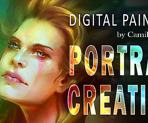 color a gray scale portrait and visual effect