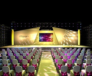 Stage party concert fashion catwalk T station  135